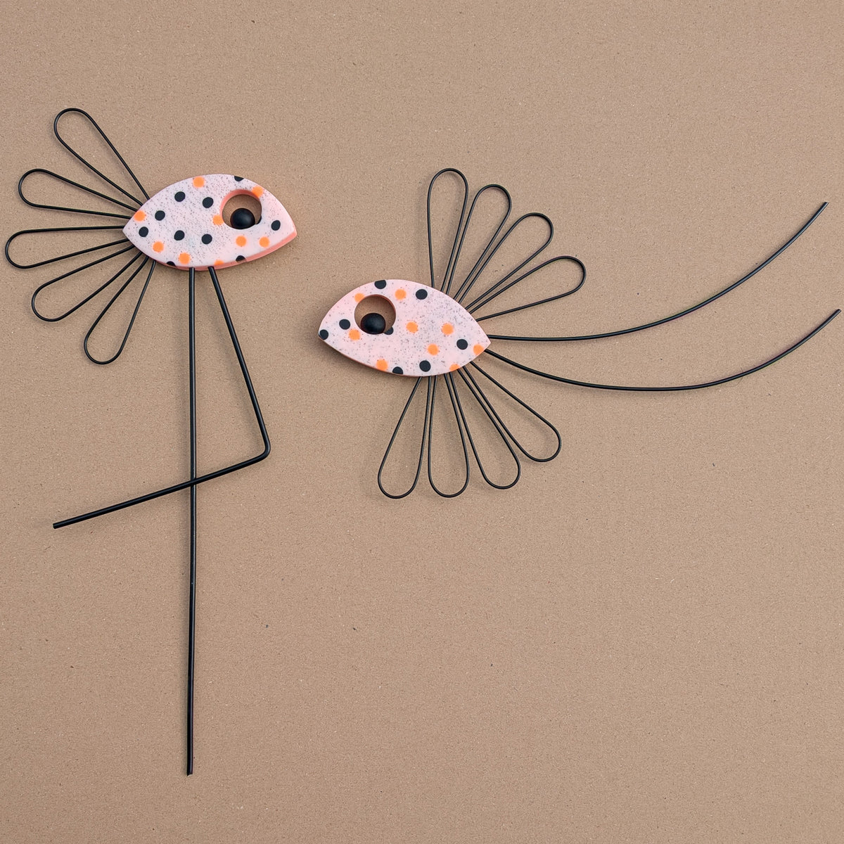 Le couple de ZIF – Oiseaux décoratifs à planter et à suspendre