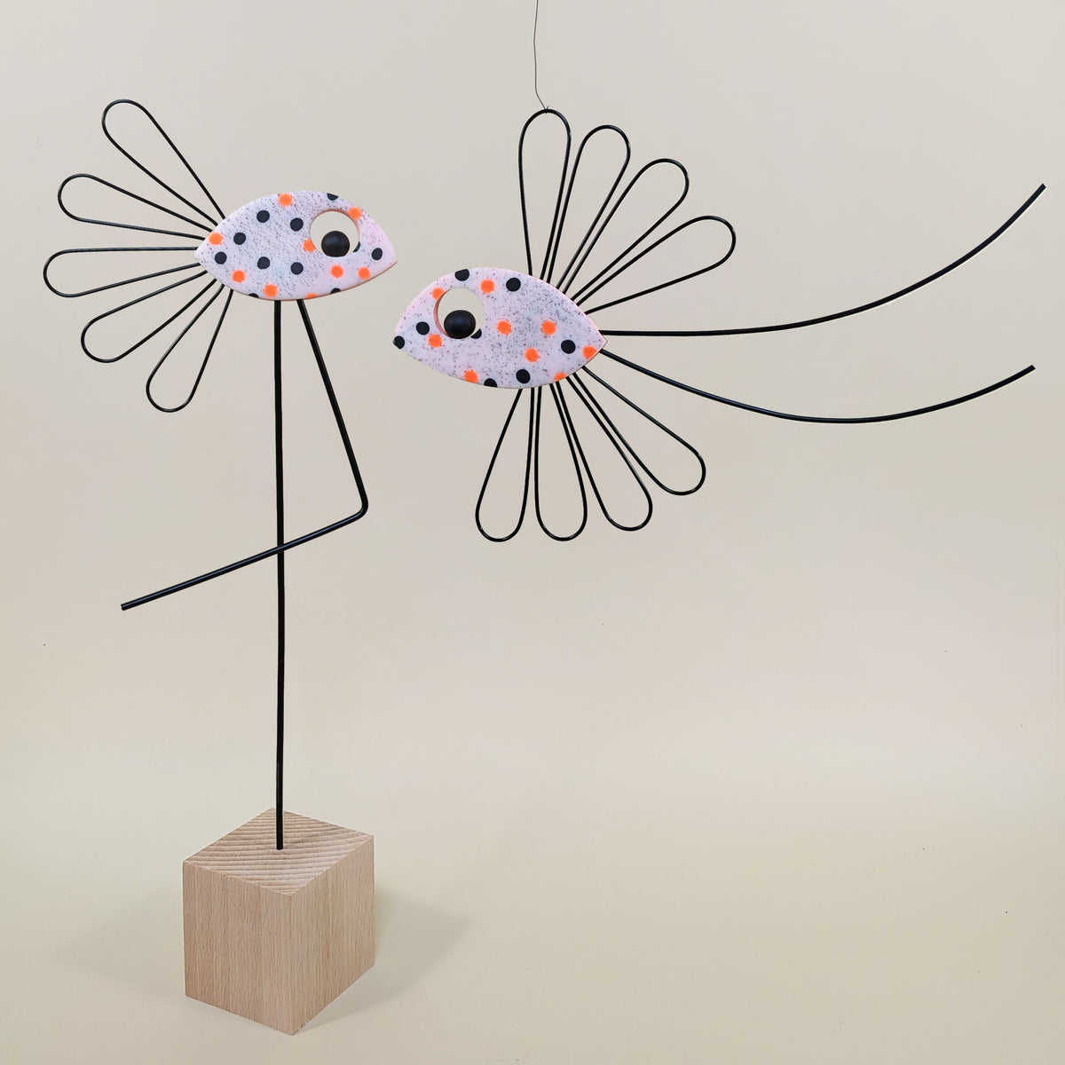 Le couple de ZIF – Oiseaux décoratifs à planter et à suspendre