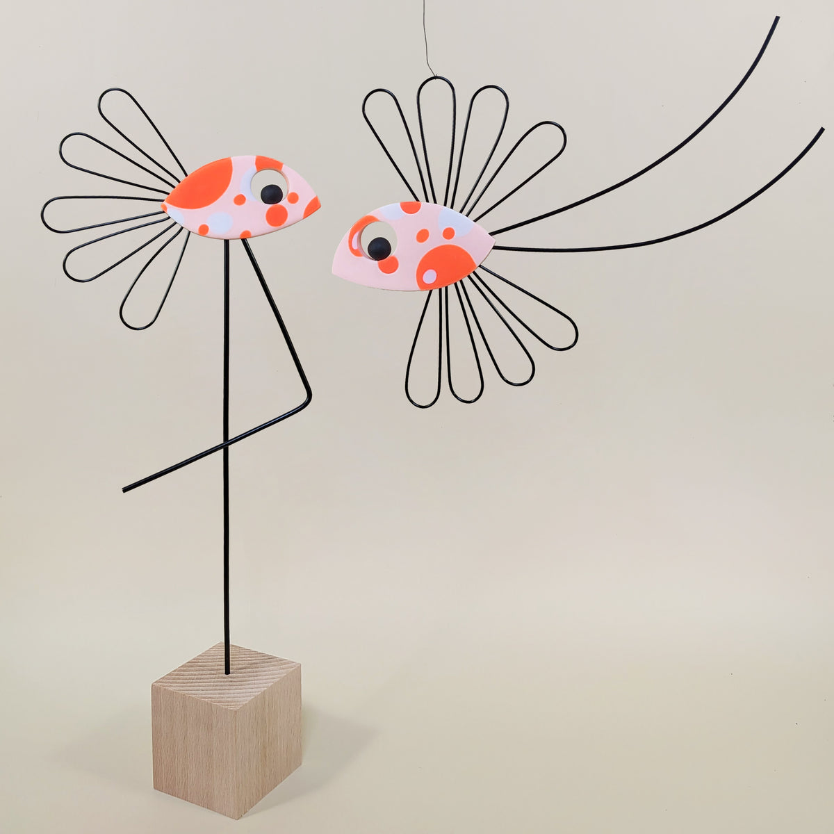 Le couple de ZIF – Oiseaux décoratifs à planter et à suspendre