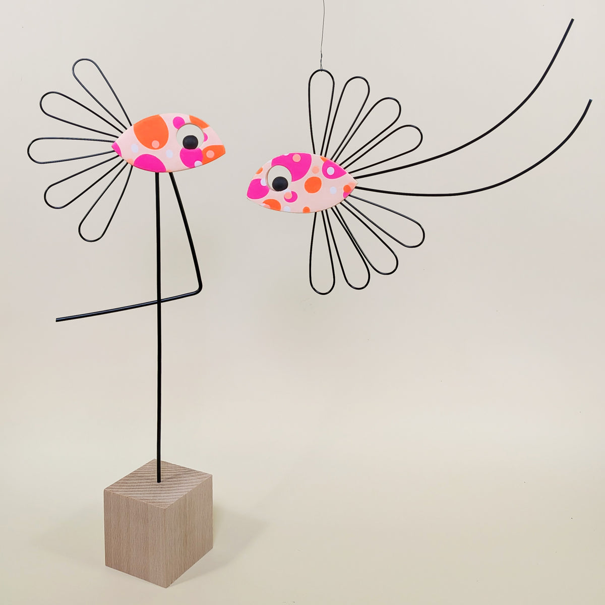 Le couple de ZIF – Oiseaux décoratifs à planter et à suspendre