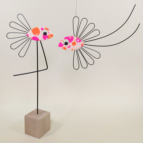 Le couple de ZIF – Oiseaux décoratifs à planter et à suspendre