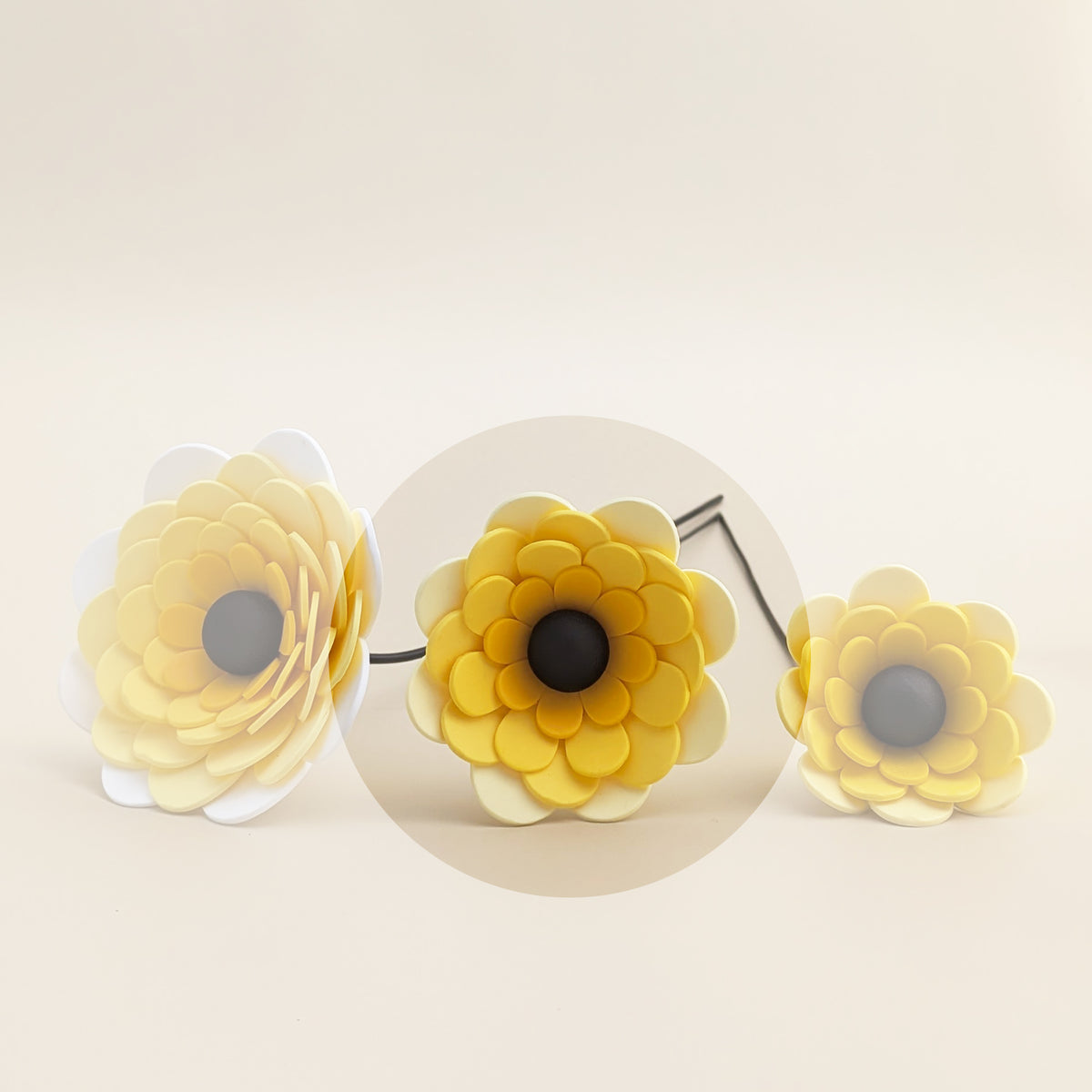 Les YellowFlores – Fleurs décoratives jaunes