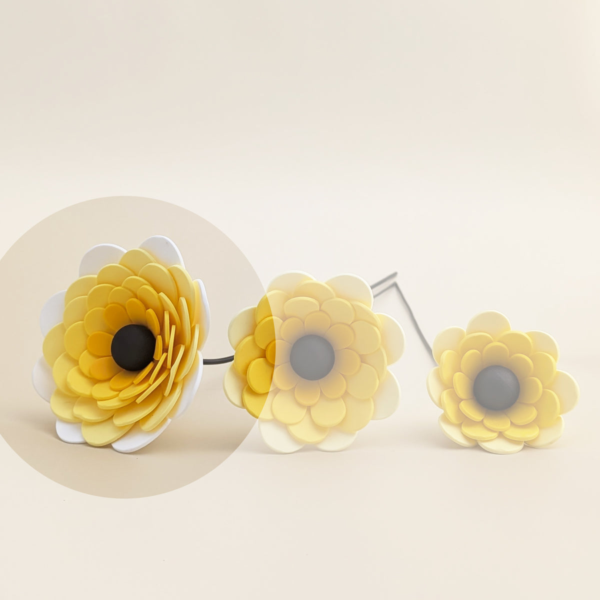 Les YellowFlores – Fleurs décoratives jaunes